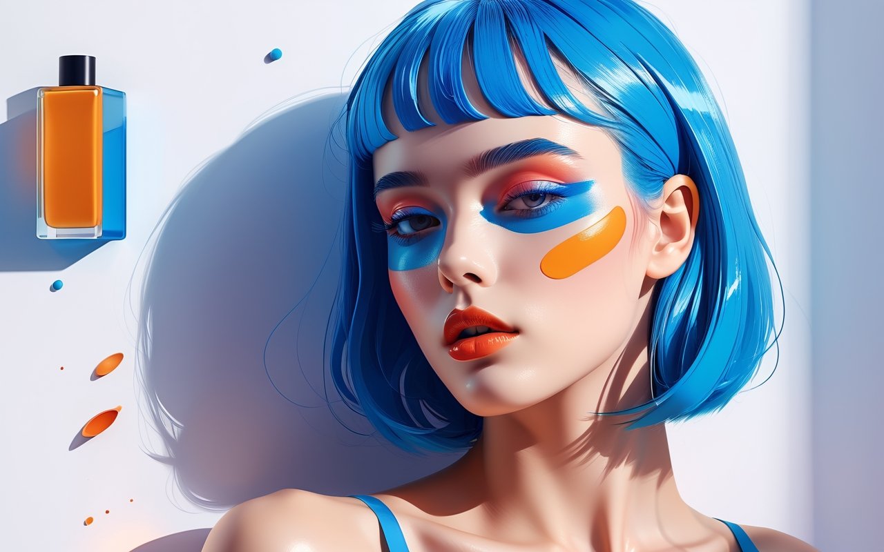 Экспериментальный макияж с необычными текстурами и необычными продуктами будущего 1 Экспериментальный макияж с необычными текстурами и необычными продуктами будущего