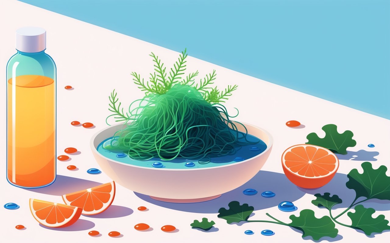 Как морские водоросли могут заменить синтетические витамины для сияния кожи. 1 Как морские водоросли могут заменить синтетические витамины для сияния кожи.