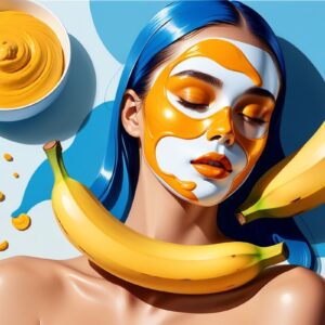 Маска из перезрелого банана и куркумы для мгновенного сияния кожи. 10 Маска из перезрелого банана и куркумы для мгновенного сияния кожи.