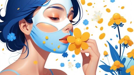 Маска из цветочной пыльцы для усиления естественного сияния кожи